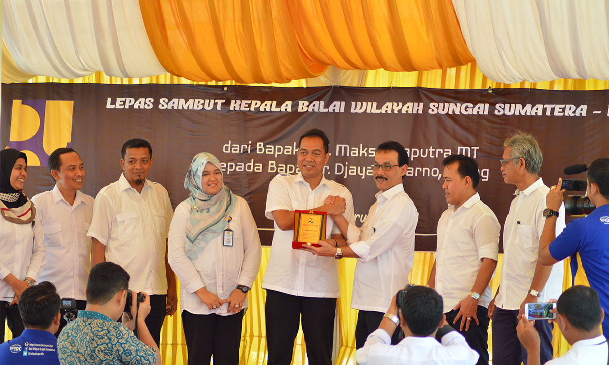 Bapak Ir. Djaya Sukarno, M.Eng, Bapak Ir. T. Maksal Saputra, MT dan Jajaran Balai Wilayah Sungai Sumatera I