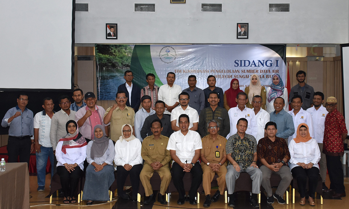 Sidang pertama TKPSDA WS Woyla Batee Periode II Tahun 2019 di Hotel Grand Nanggroe, Banda Aceh