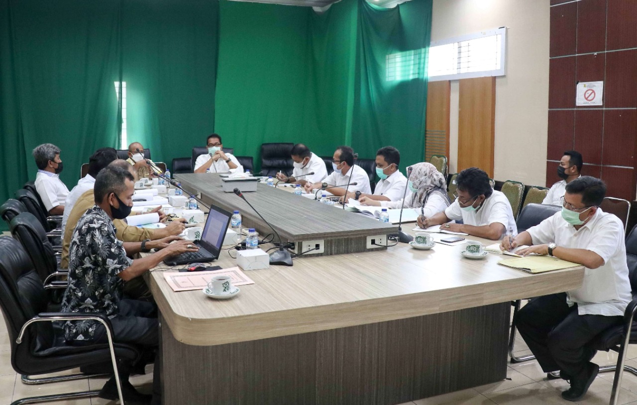 Rapat Pengadaan Tanah Rehabilitasi Bendungan dan Jaringan D.I Krueng Pasee (Banda Aceh 12/04/2021)