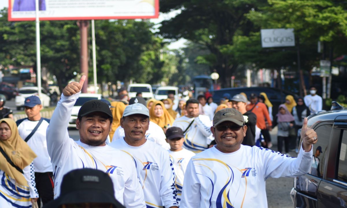 Kasi KPISDA BWS Sumatera I ikut berpatisipasi dalam kegiatan Jalan Santai