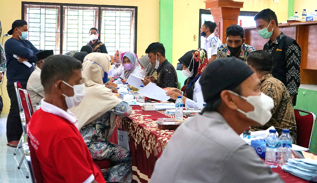 Masyarakat Terima Ganti Rugi Pengadaan Tanah Bendungan Rukoh