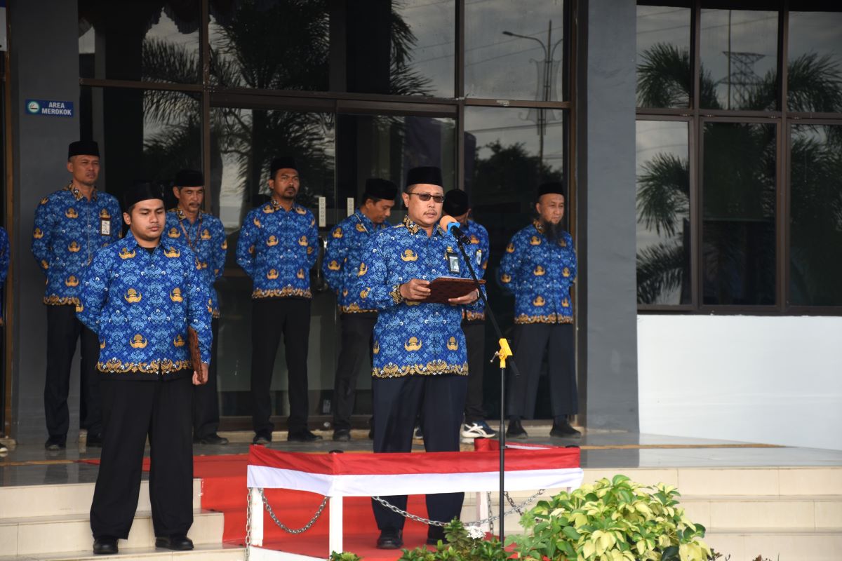 Kepala BP2JK Aceh sedang Membacakan Amanat Presiden RI