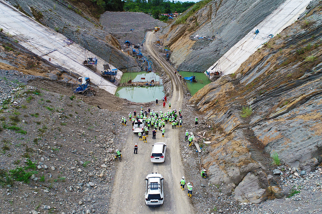 Bina OP Dirjen SDA melaksanakan Kunjungan pada Bimtek Geoteknik di Bendungan Rukoh Pidie